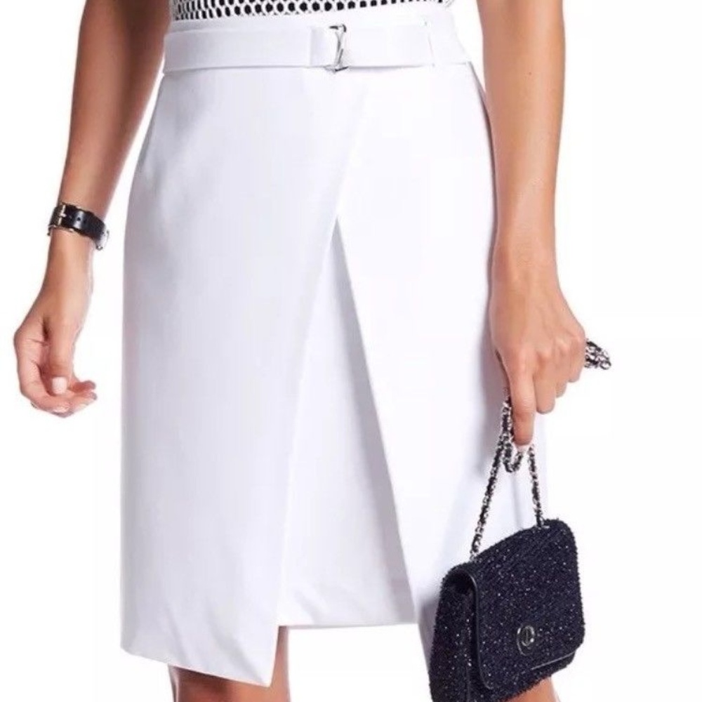 Amanda + Chelsea Women's Skirt Faux Wrap D-Ring